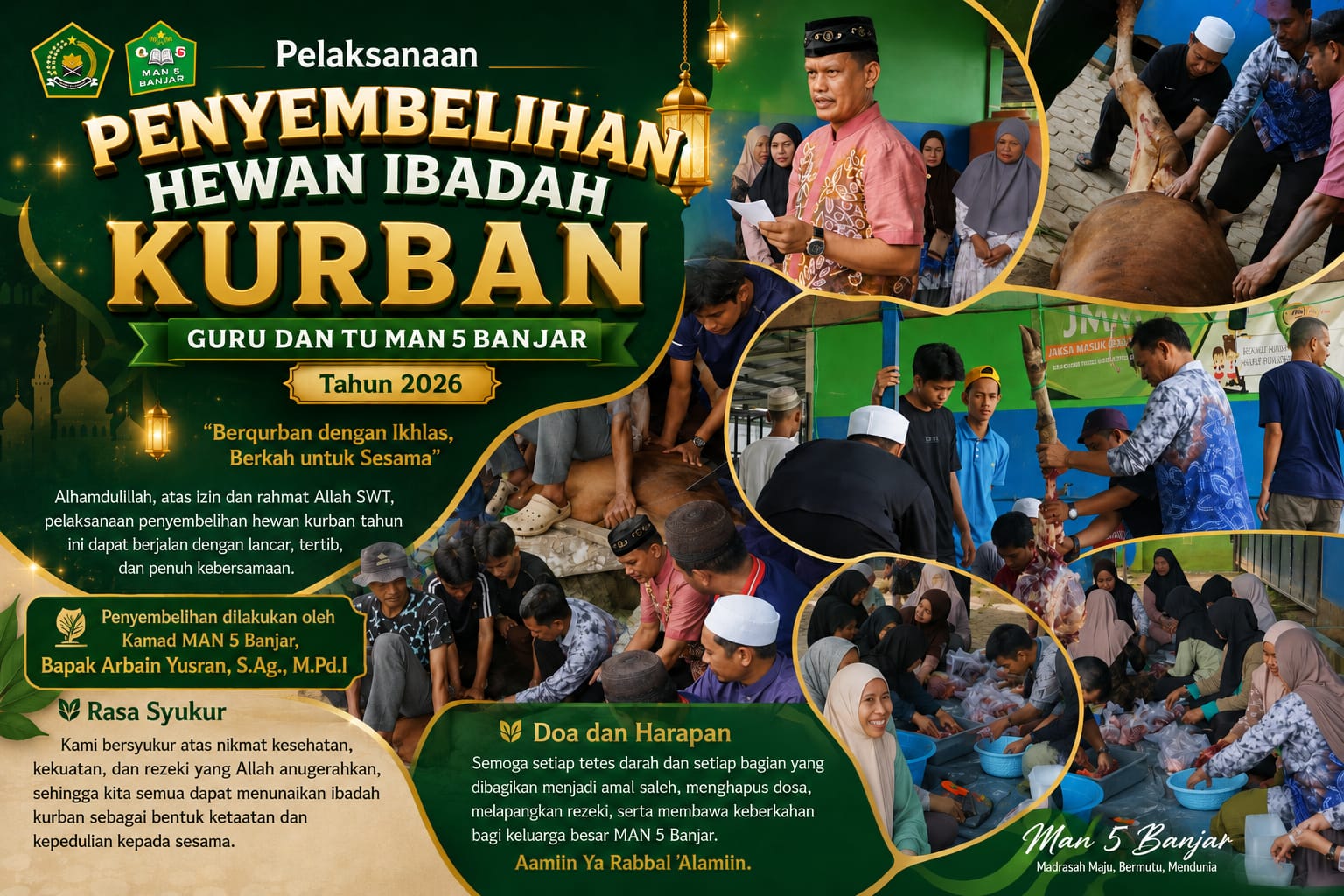 Penyembelihan hewan qurban